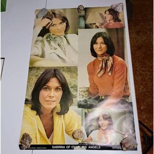 Vintage 1977 SABRINA of CHARLIE'S ANGELS poster, Kate Jackson, 23 x 35